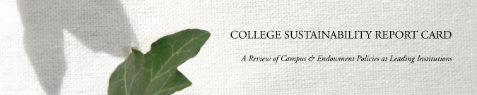 College Sustainability Report Card